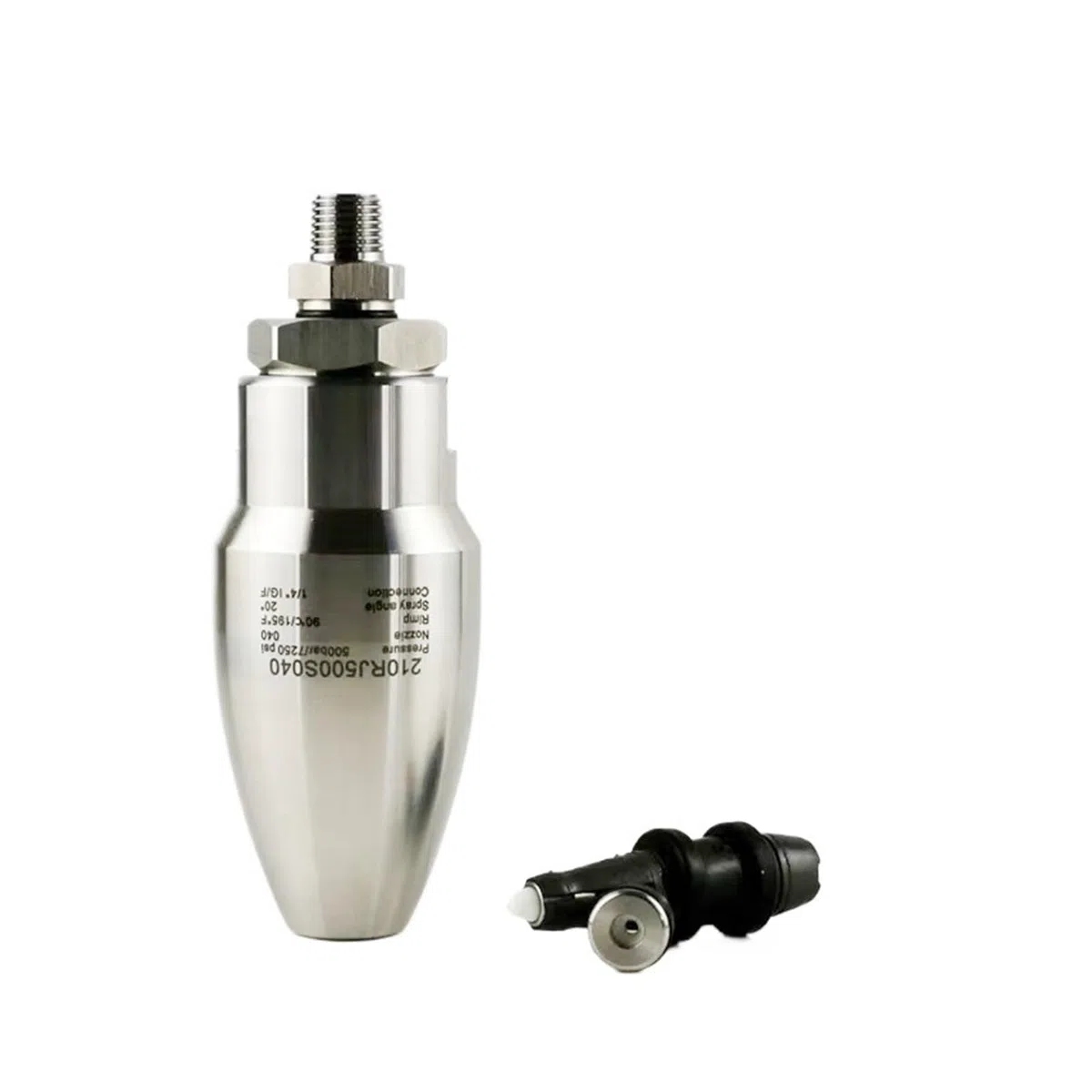 Boquilla, 7250 psi Accesorios for lavadoras de alta presión Lavado giratorio 1/4" turbo giratoria ultraalta acero inoxidable 500 bar