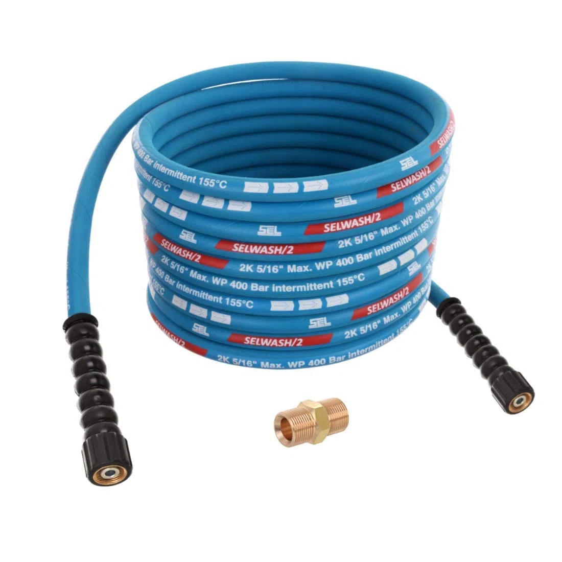 TECHKAR Lavadora de Alta Presión Manguera - Karcher Reemplazo de Manguera de Extensión - 400bar DN8 Profesional M22x1.5 Manguera de Alta Presión para Kärcher HD HDS - Azul - Manguera de 10m