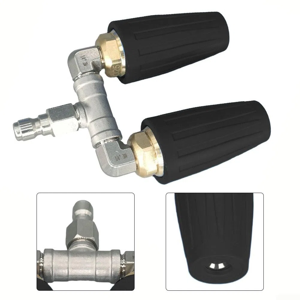 Boquilla turbo, boquilla turbo para lavadora a presión, boquilla turbo giratoria de alta presión de 1/4 pulgadas, 4000 PSI para césped y jardín