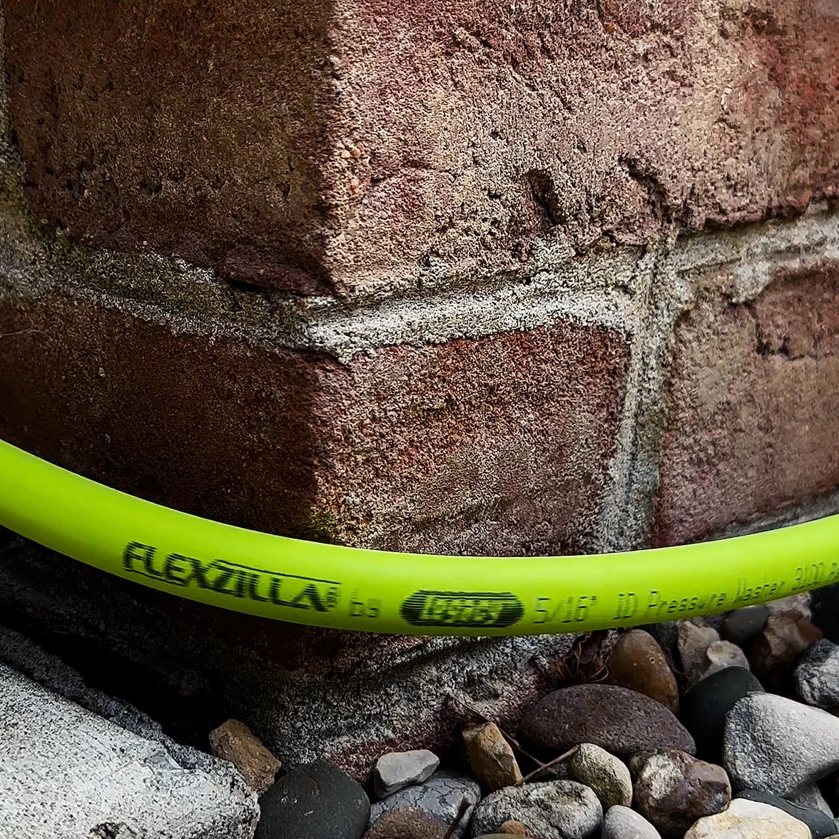Flexzilla HFZPW426050Q-E Manguera para hidrolimpiadora de 4200 psi, (3/8") 0,95 cm x 15,2 m, color verde fosforecente (ZillaGreen)