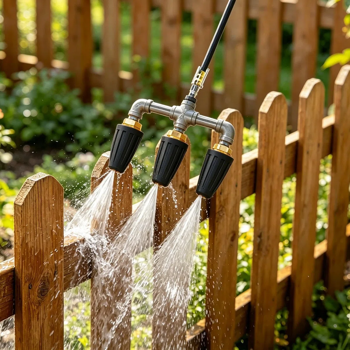 Boquilla Turbo Para Hidrolimpiadora 4000 PSI de 360 Grados Conexión Rápida | Inyector Rotativo Para Limpiadora Para Caminos De Entrada Casa Jardín Adoquines Vallas Suelo Muros