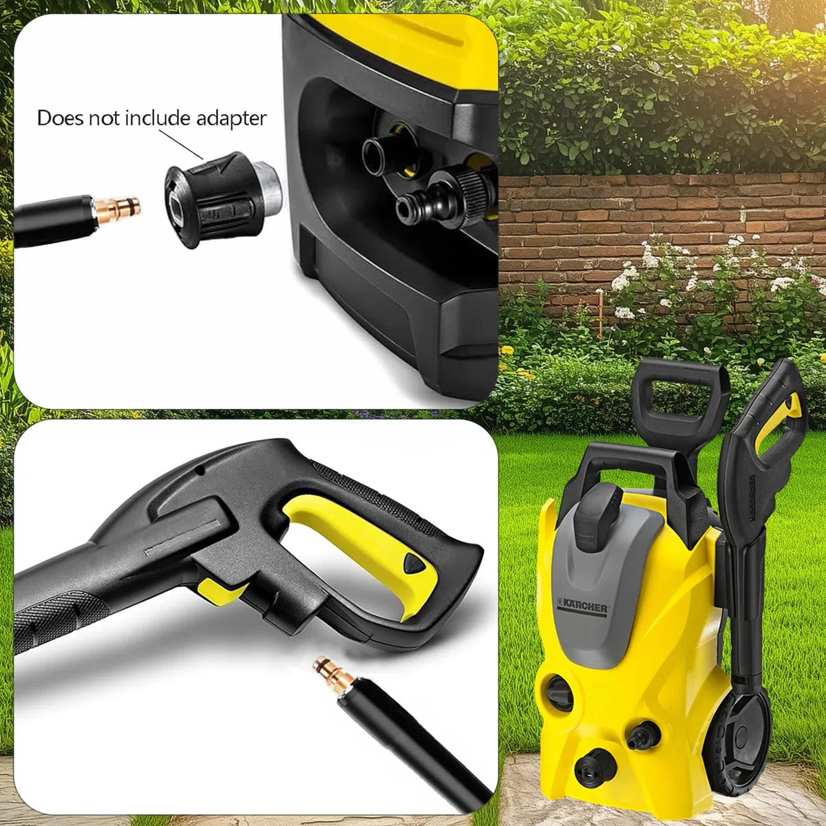 Manguera De Alta Presión De 30 M Para Kärcher K2 K3 K4 K5 K6 K7 Con Sistema De Conexión Rápida Click Quick Connect, Accesorios De Manguera De Alta Presión, Manguera De Repuesto De Alta Presión
