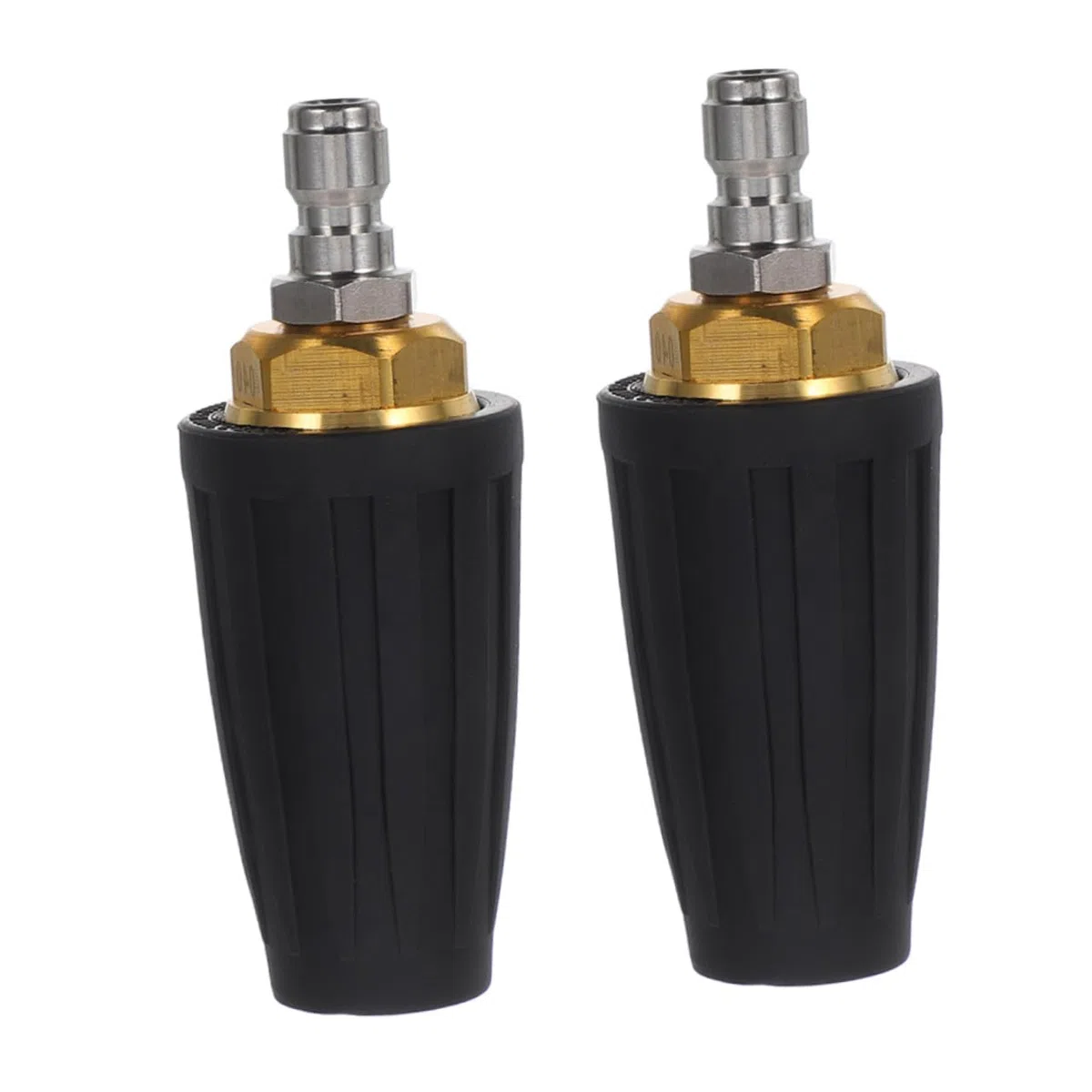 2 piezas Boquilla Rotativa de Alta Presión Psi Conexión Rápida Boquilla Turbo de Inoxidable para Hidrolimpiadoras Limpieza Profunda Jardines Coches y Exteriores