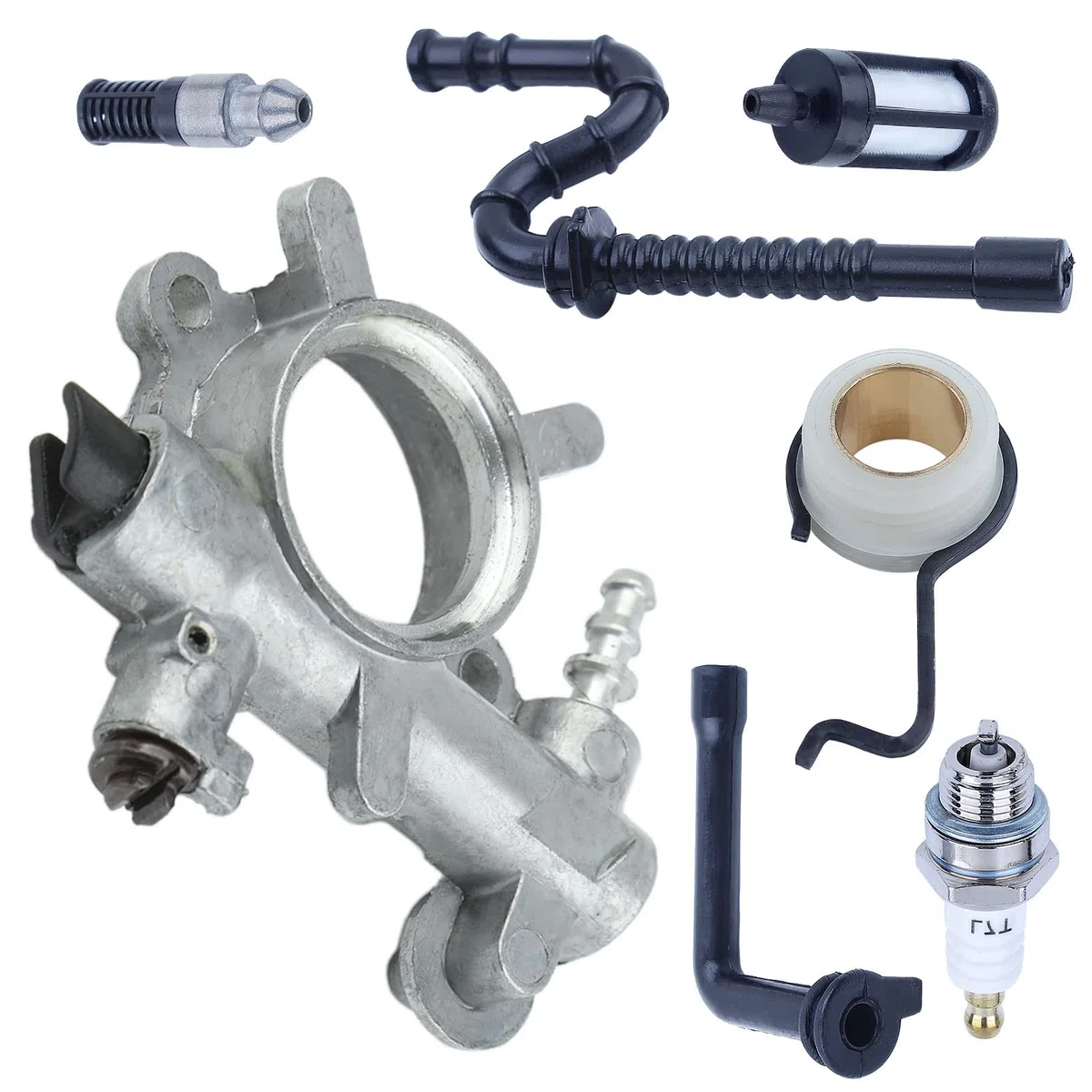 Kit de línea de llenado de Aceite for Engranajes helicoidales de Aceite, Compatible con Motosierra 034 036 MS360 1125 640 3201