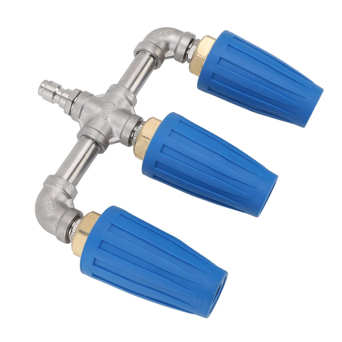 Focket Boquilla Turbo para Lavadora a Presión, Boquilla Turbo Triple Giratoria de 360 ​​grados, Latón de Acero Inoxidable de 4000 PSI con Conector Rápido de 1/4 de Pulgada para Entrada, Cubierta,