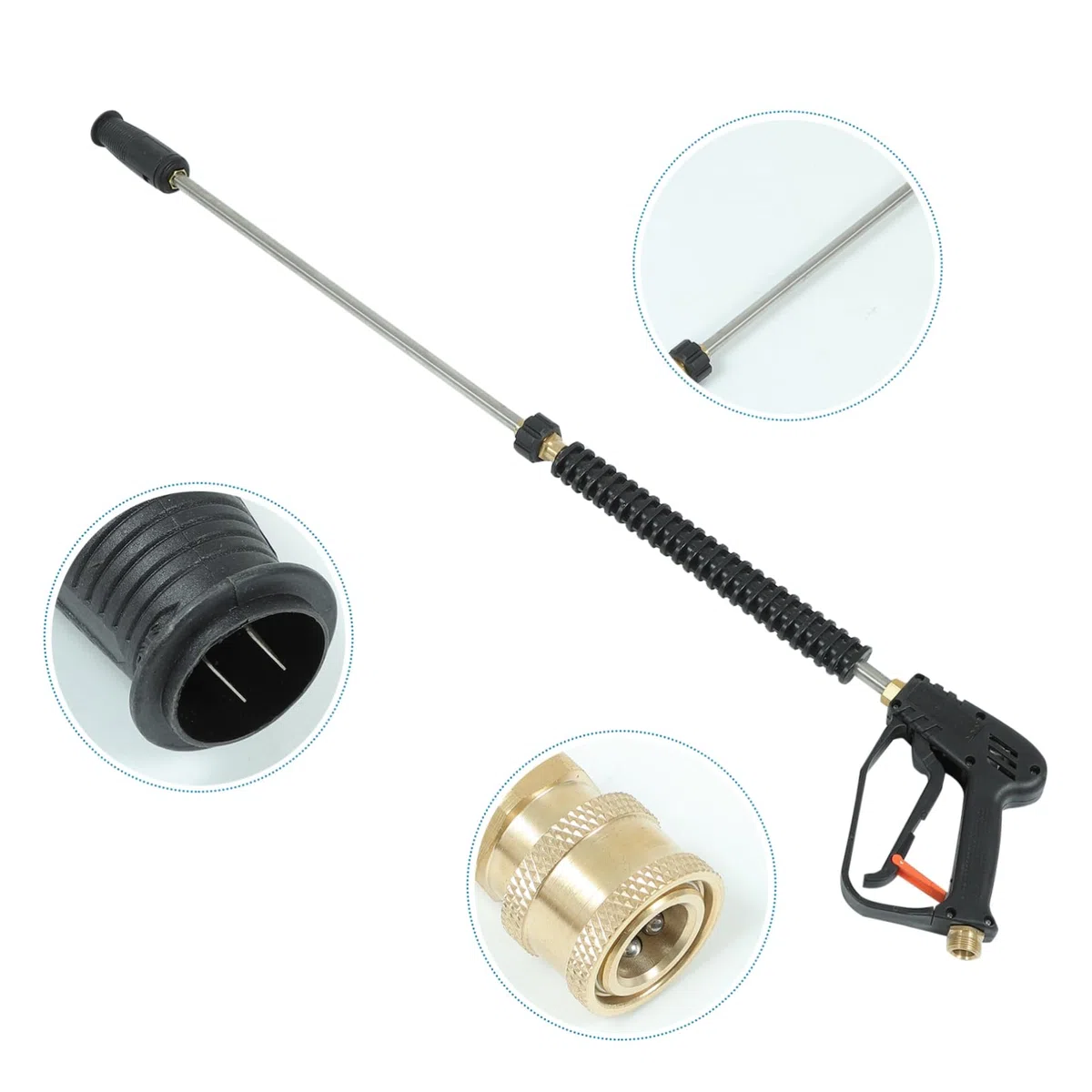 VANZACK Boquillas para Lavado de Coches de Hidrolavadoras y Accesorios para Hidrolavadoras Pulverizador de Agua Presión para Uso Jardín y Limpieza de Vehículos