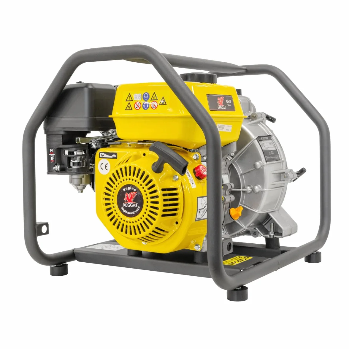 ✦ WASPPER WP20D-P ✦ Bomba de Agua Sucia De Uso Rudo & Portable con Tasa de Flujo de 30 000 l/hr ✦ Elevación de Agua de 28 m ✦ 3 600 RPM Motor de Gasolina de 4 Tiempos y Accesorios incluidos