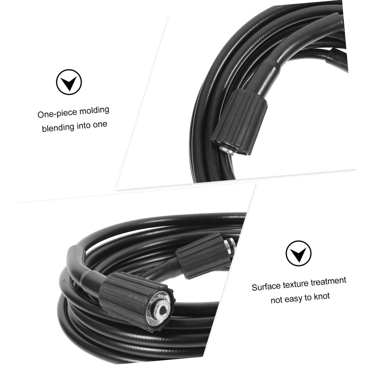 Homoyoyo Manguera de Lavado de Alta Presión para Hidrolimpiadora Jardín, 9 Metros PVC Flexible Resistente al Desgaste, Manguera de Repuesto para Limpieza Coches y Exteriores