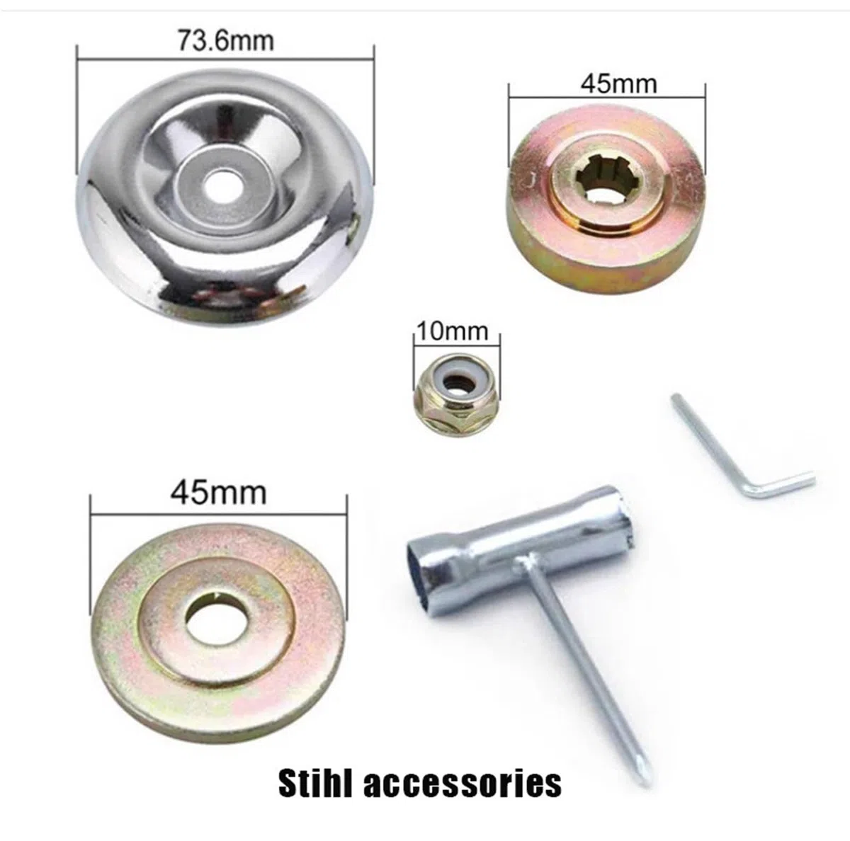 Cabezal de alambre de acero, 2 piezas de 6/8 pulgadas de alambre de acero giratorio, compatible con recortadoras, cortacésped para cortar hierba, musgo, césped (6 pulgadas)