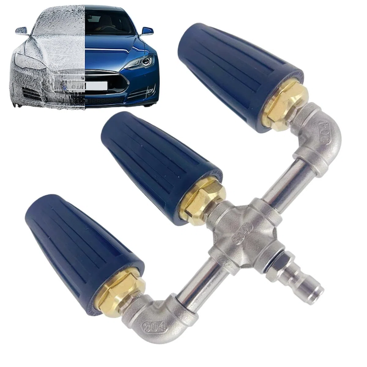 Boquilla Turbo Para Limpiadora A Presión Boquilla Turbo De 275 Bar Con | Punta De Para Hidrolimpiadora Boquilla Turbina Repuesto Conector Rápido Limpieza De Y Coc