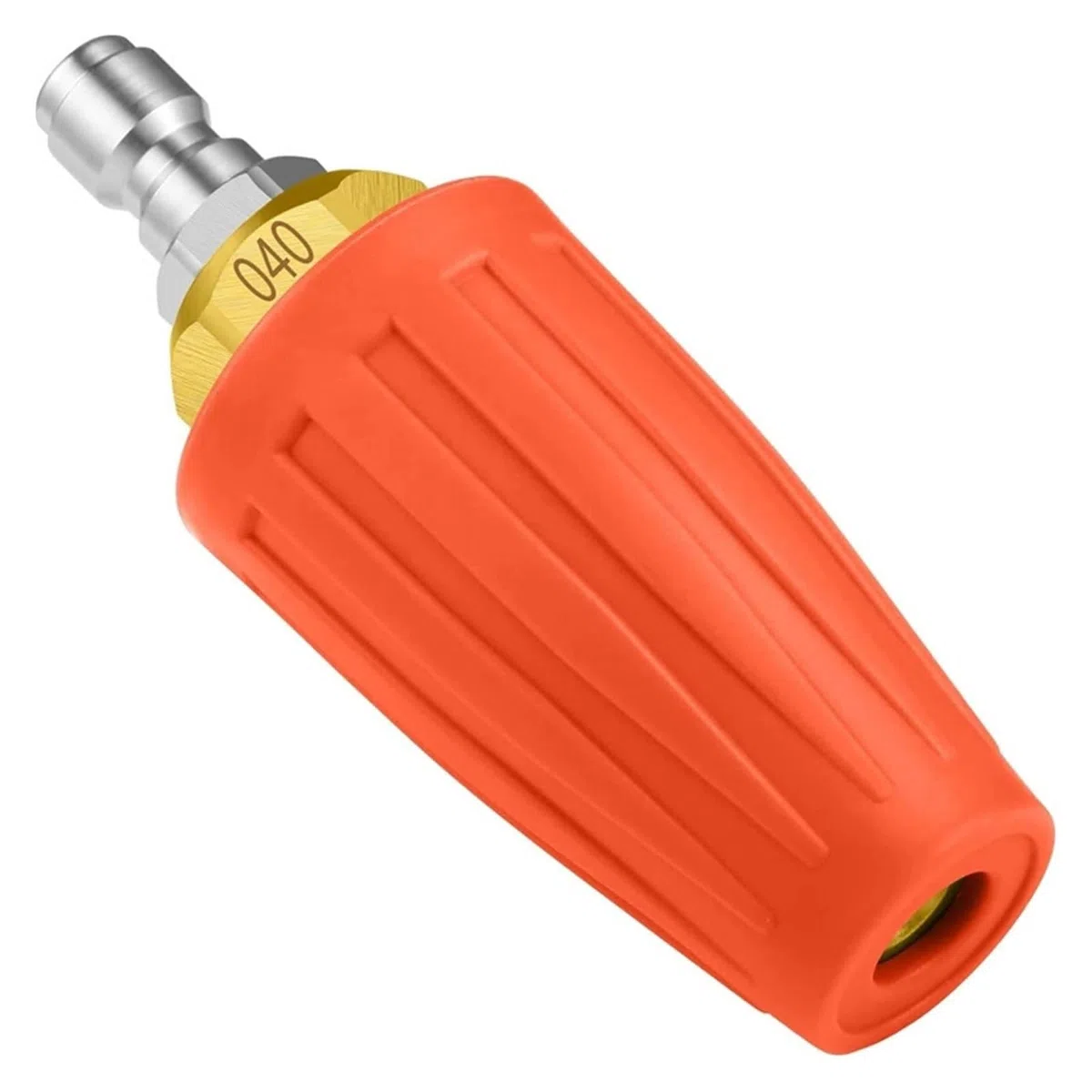Boquilla de turbina para limpiador de alta presión Boquilla turbo for hidrolavadora de 4000 PSI (máx.), giratoria, con puntas de conexión de 1/4 de pulgada.