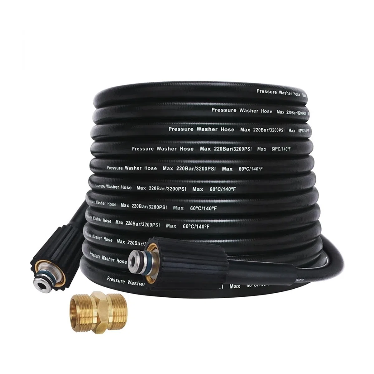 Manguera de lavado a presión Manguera de alta presión Cable de tubo Manguera de lavado de autos Manguera de extensión de limpieza de agua M22-pin 14/15 (Size : 10 m)