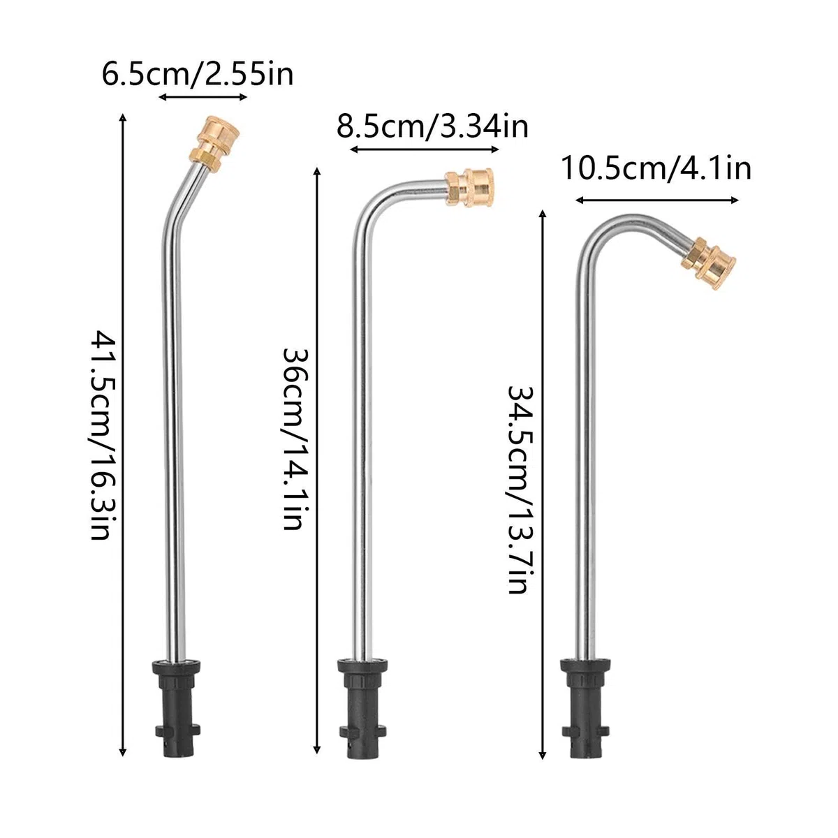 Lanza Extensora Para Hidrolavadora Lanza Limpiacanaletas | Vara Extensora de Hidrolavadora con 5 Boquillas de Pulverización Para , Balcón, Patio, Jardín y