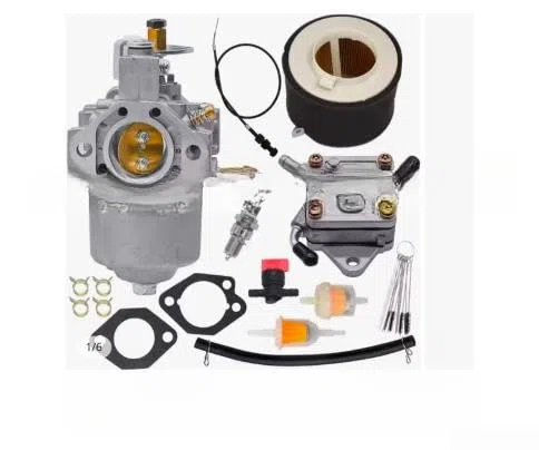 DAZZLEEX 15003 2178 Kit de carburador para cortacésped cortacésped cepillo recortador de césped con filtro de aire, bomba de combustible, tapón de chispa, piezas de repuesto