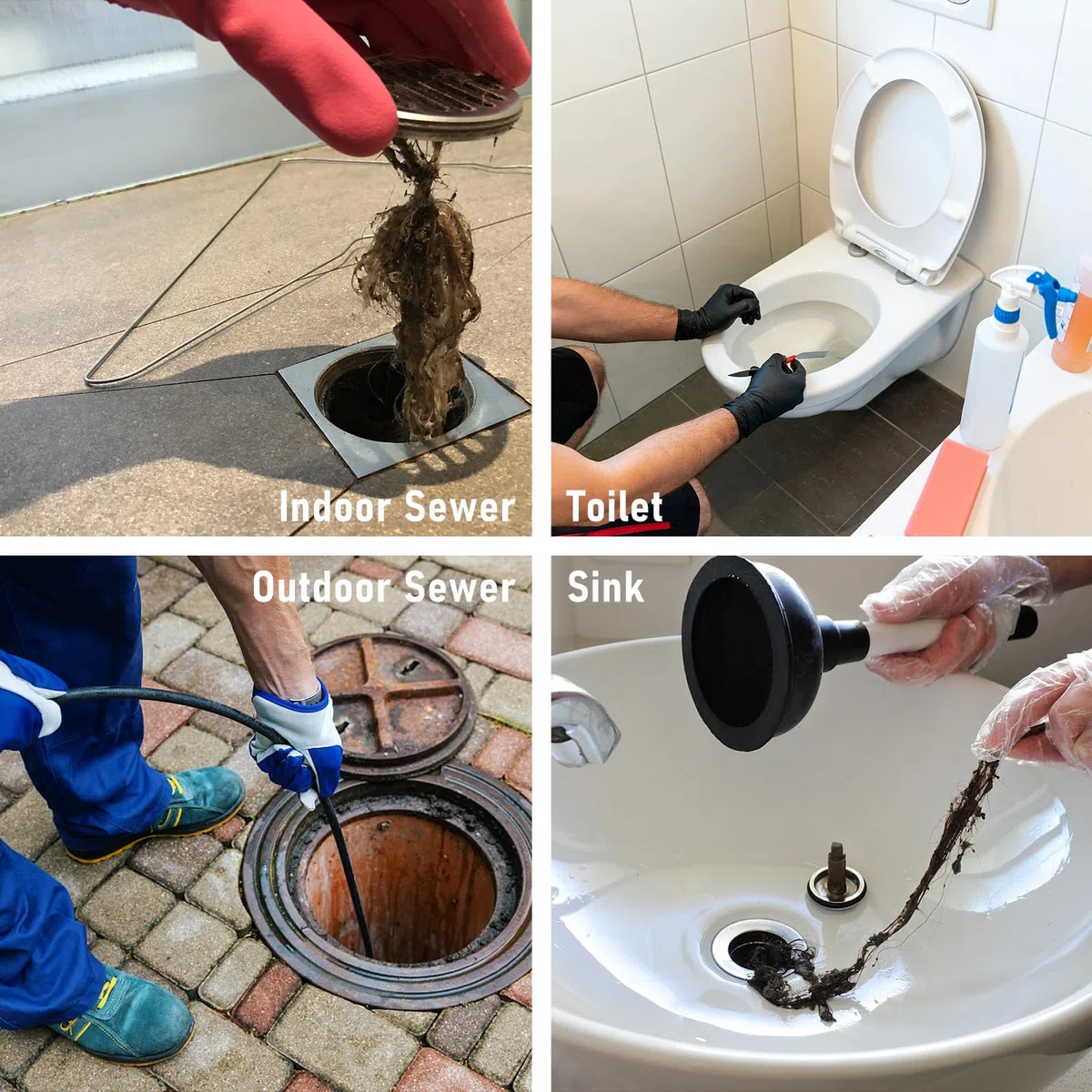 Gekufa Manguera Hidrolimpiadora 30m, 400 bar inkl. | Manguera Desatascador Tuberias Compatible con Kärcher, Lavor, Bosch , Adecuado para Limpiar Bajantes