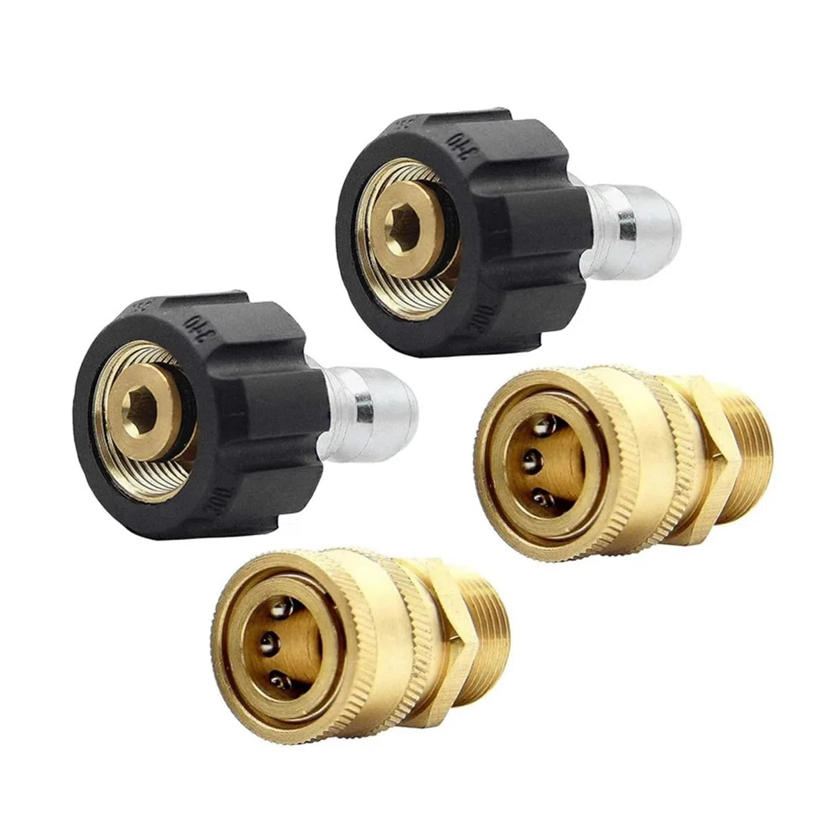 SBTRKT Juego de adaptadores for Lavadora de Alta presión 2X, Kit de conexión rápida, métrico M22-15 mm, TWIS292