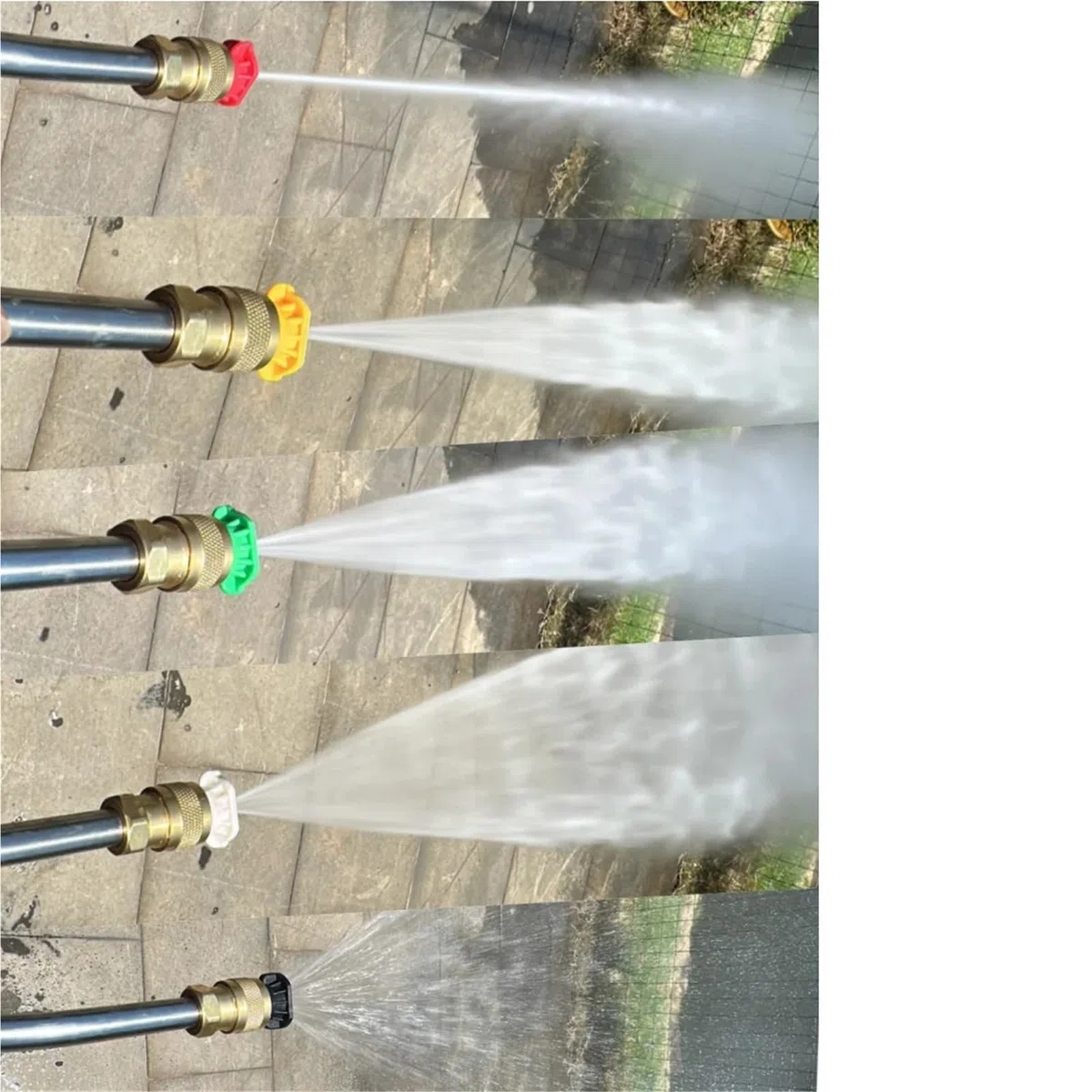 Lanza De ExtensióN para Hidrolimpiadora Varilla de hidrolavadora 15 Pulgadas, extensión Curva 30 Grados con 5 boquillas pulverización y Soporte Boquilla, conexión rápida en U 1/4 Pulgada