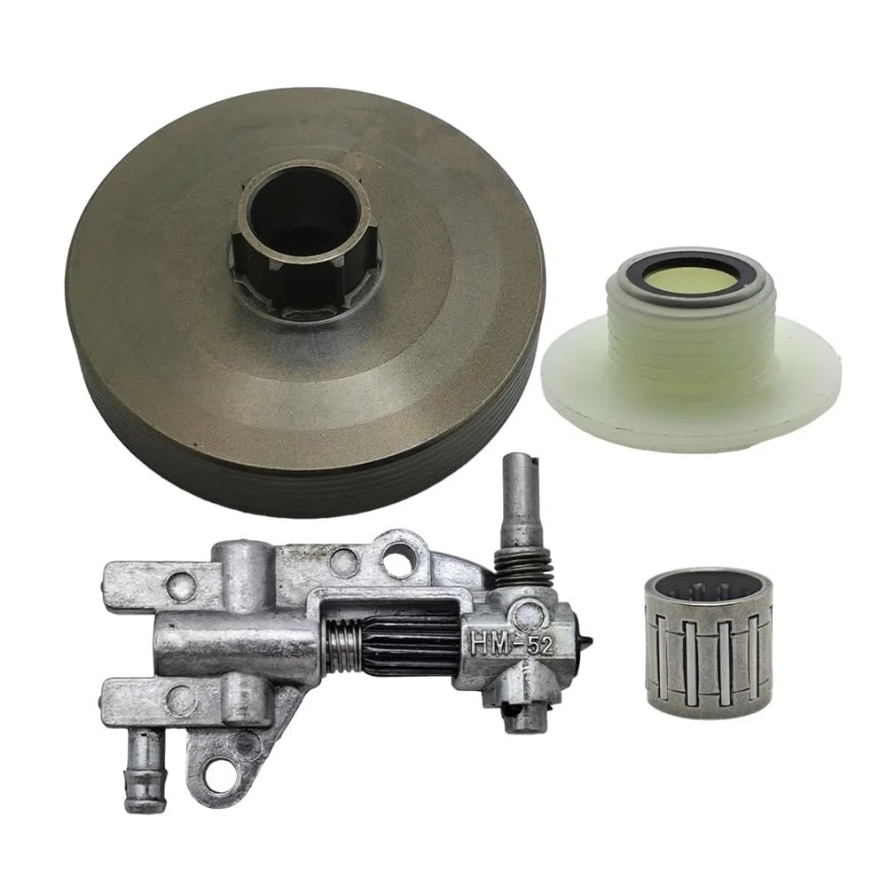 Kit de Engranaje helicoidal Aceite con piñón Tambor Embrague 7 Dientes y Paso 0,325" Compatible motosierras Chinas 4500, 5200, 5800, 45 CC, 52 58