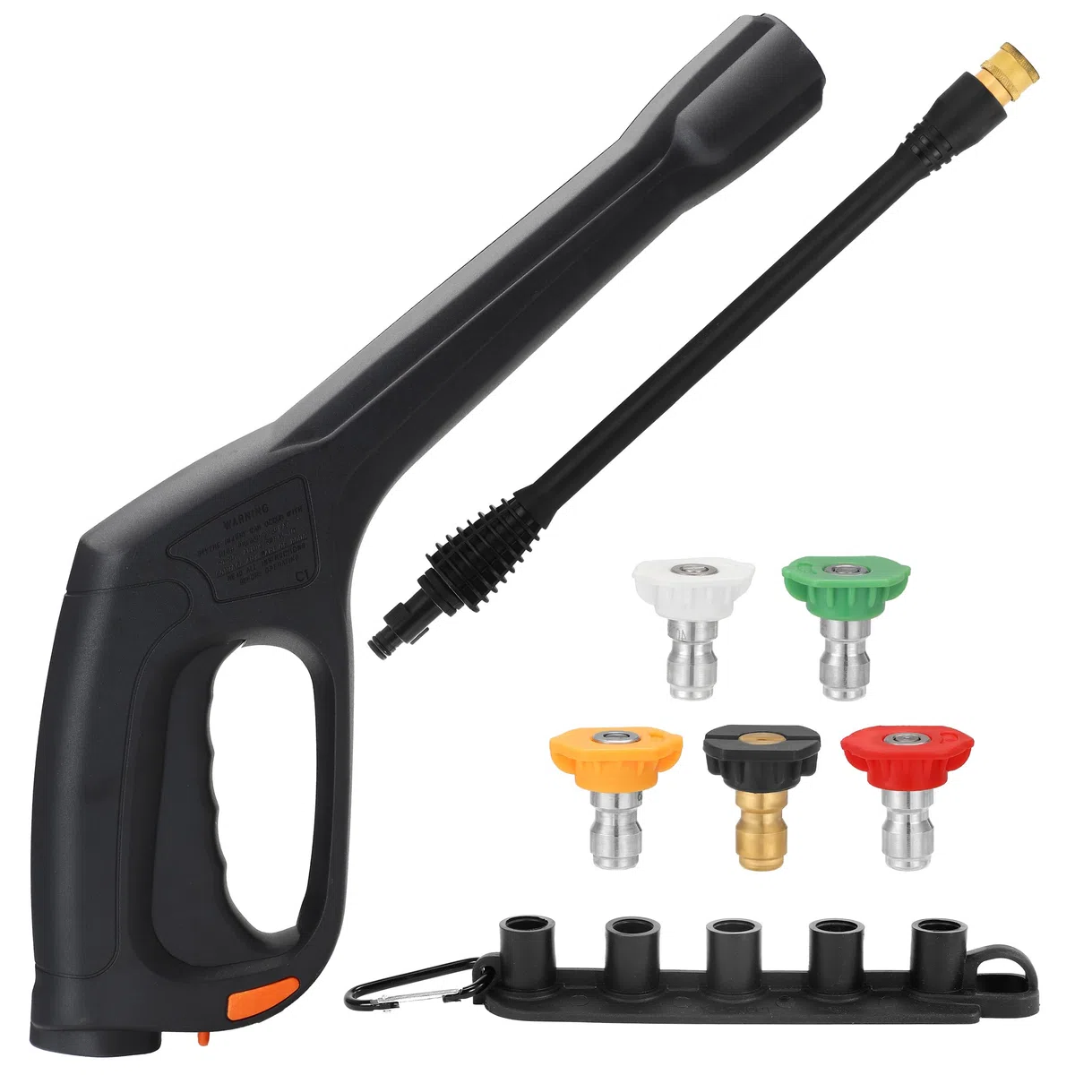 JOEJET Pistola de pulverización para lavadora a presión con varita de extensión y 5 puntas de boquilla, compatible con algunos Portland Husky Ford Pulsar ShopForce Taskforce Powerwasher