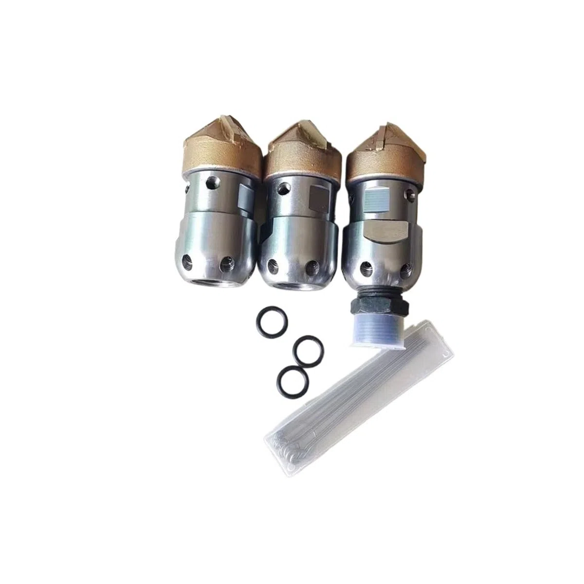 Boquilla rotativa para alcantarilla 1/2, inox 50-300 bar | Boquilla rotativa de alta presión para limpiar tuberías, lodo y desagües(1l2 female 120LPM)