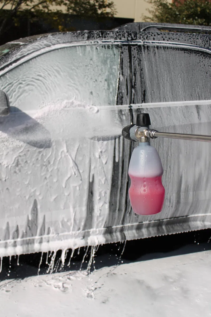 MTM Hydro PF22 - Lanza de espuma profesional con admisión de aire ajustable y aspas de ventilador
