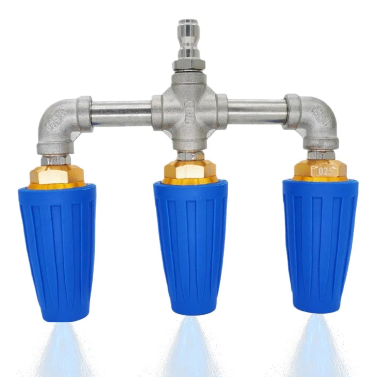 Boquilla Triple para Hidrolimpiadora Giratoria 360 Grados 275 Bares | Boquilla Turbo Para Hidrolimpiadora En Entradas Casas Vehículos Jardines Pavimentos Vallas Suelos Paredes