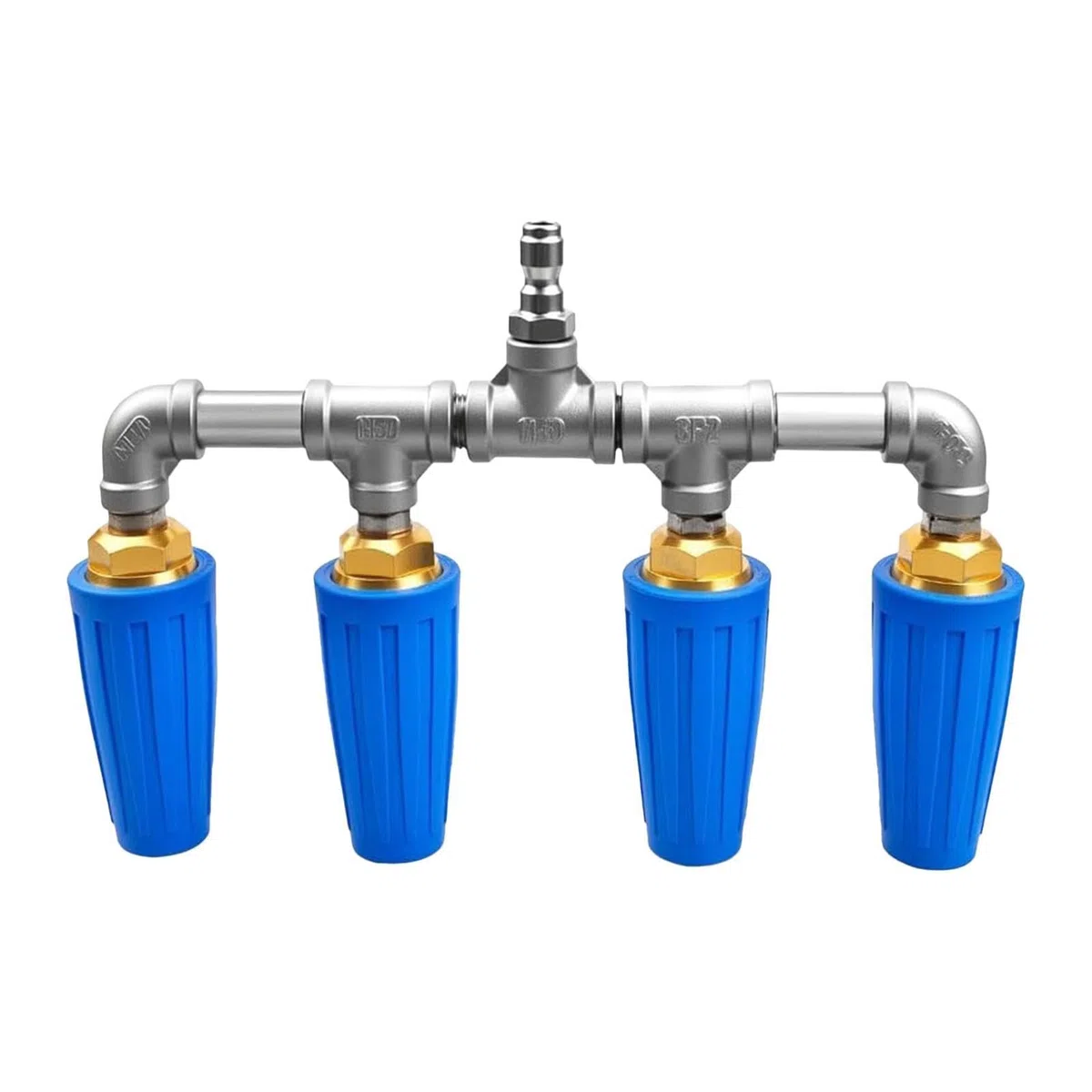 Boquilla Hidrolavadora Pulverizador de Agua Ergonómico Cuádruple | Boquilla Rociadora De Manguera De Conexión Rápida Para Lavado De Coches, Riego Y Limpieza De