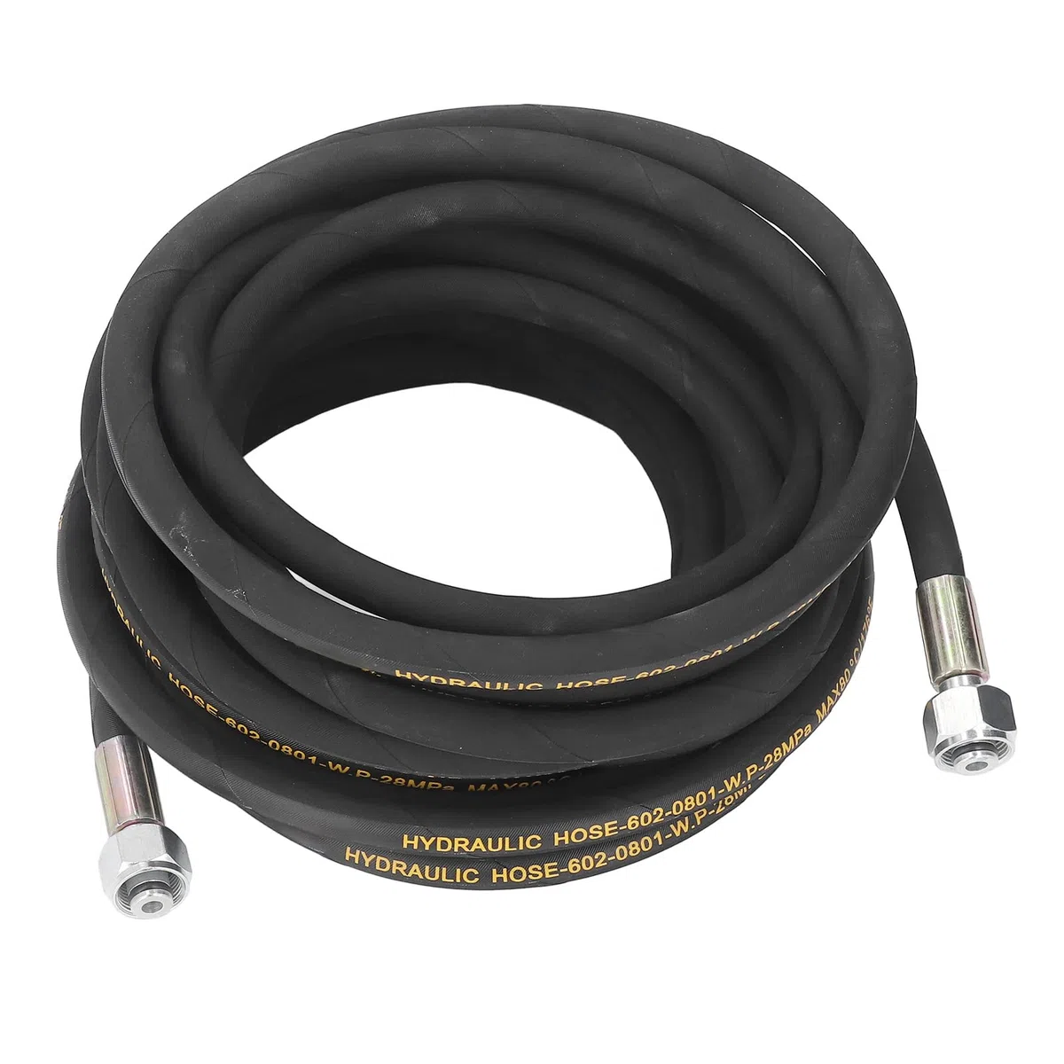 Manguera de lavadora de alta presión 10M M22x1.5mm Rosca hembra 4061PSI Revestimiento de goma resistente con accesorios de acero inoxidable para lavado de autos y limpieza