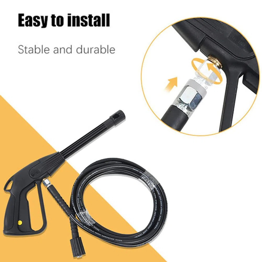 Manguera de lavado de alta presión de 20 m, M14 x M22, 14 mm para lavado de coche, limpieza de jardín, flexible, universal, rendimiento pesado