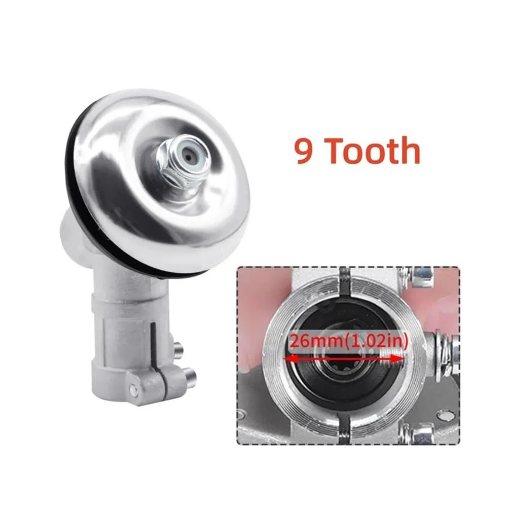 Ajuste for cortadora de Dientes de 26mm/28mm, 7/9 Dientes, Caja de Cambios, desbrozadora, reemplazo de pomo de Palanca de Cambios, Piezas de cortacésped, Herramienta de jardinería(26mm 9t)
