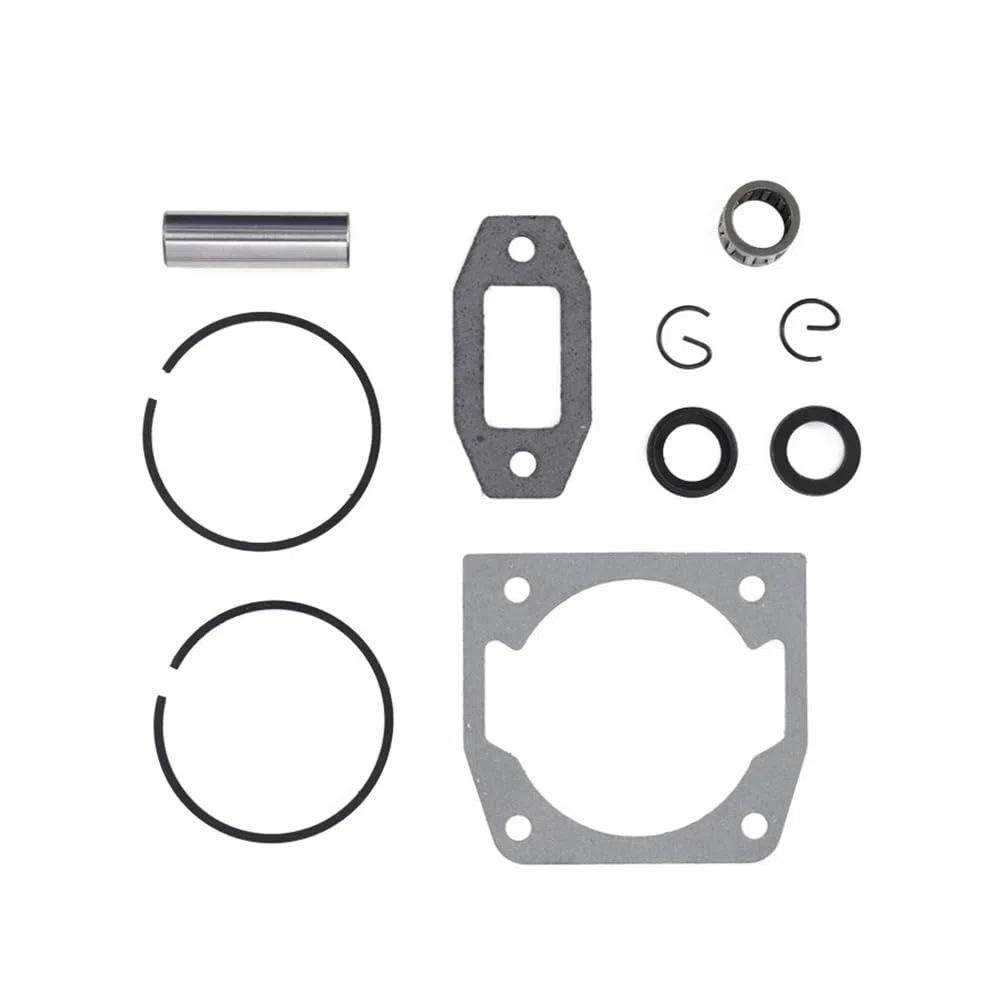 1 Juego de Cilindro y pistón de Motosierra de 45 mm de diámetro, Apto for Motosierra de 52 CC, repuestos de Aceite for Motosierra.