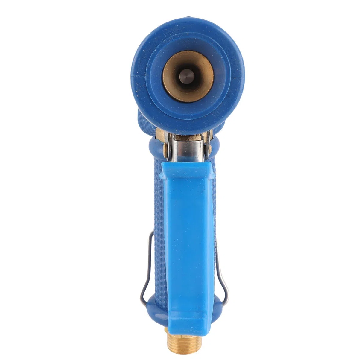 Boquilla azul de alta presión de cobre + cubierta de goma, pulverizador de agua de alta presión para hotel, restaurante y cocina, boquilla de descarga de latón caliente