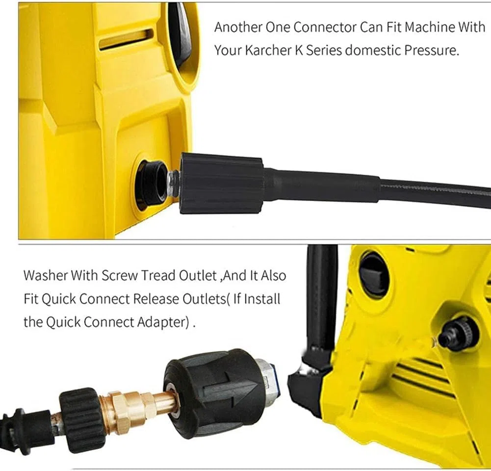 Adaptador M22 Adaptador de manguera de lavadora de alta presión Tubo de presión Conector rápido Convertidor Ajuste para lavadora a presión serie K