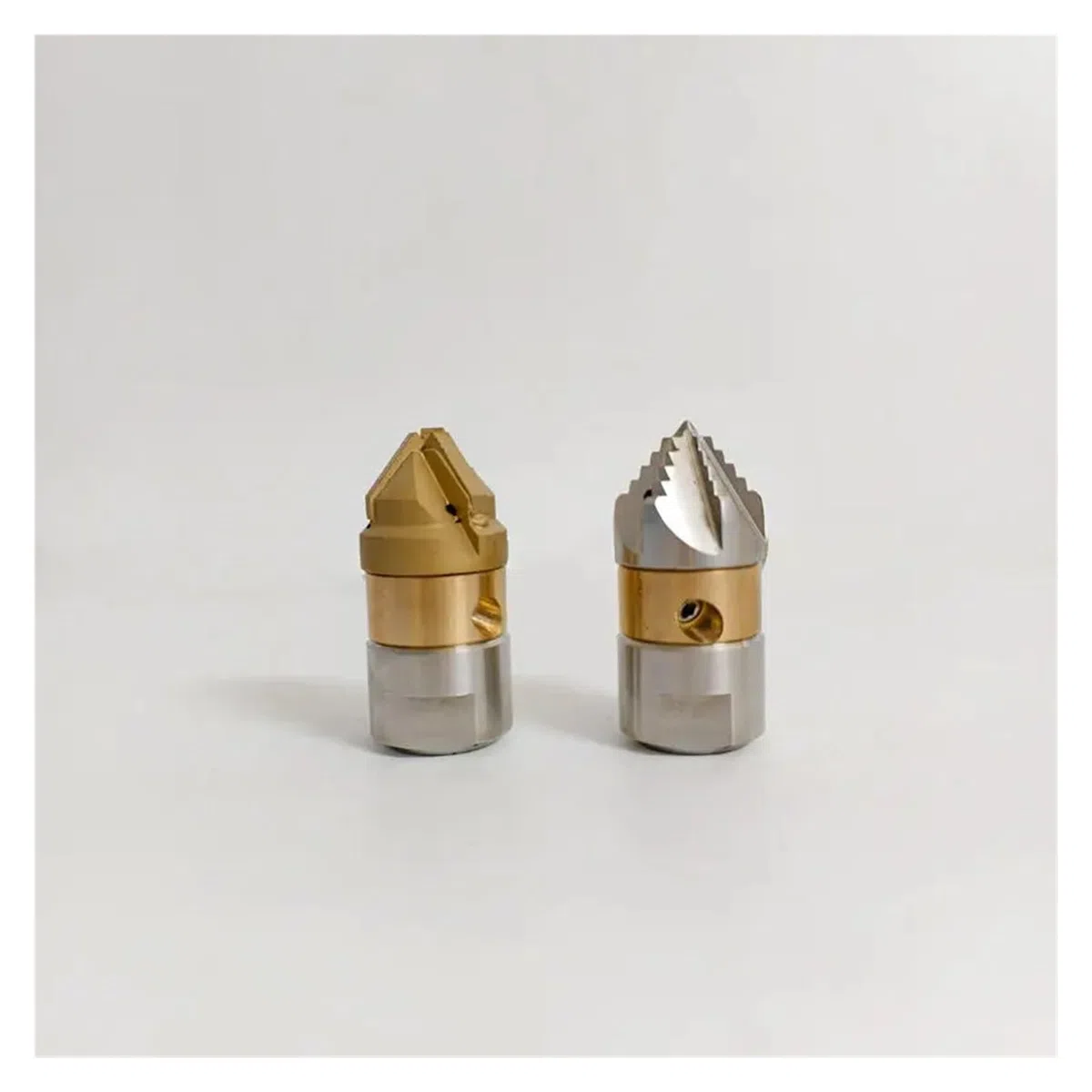 Boquilla de corte de raíces giratoria de alta presión de 3/8 "boquilla giratoria de cabezal de taladro de acero inoxidable, boquilla de limpieza de lodos de alcantarillado(M22 15LPM)