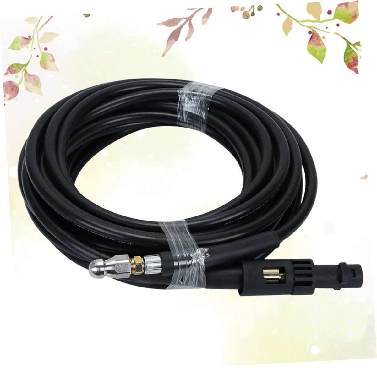 15m Manguera De Limpieza Para Desatascar Tuberías Herramienta Flexible De Presión Para Drenaje y Lavado De Coches Boquillas y Adaptadores