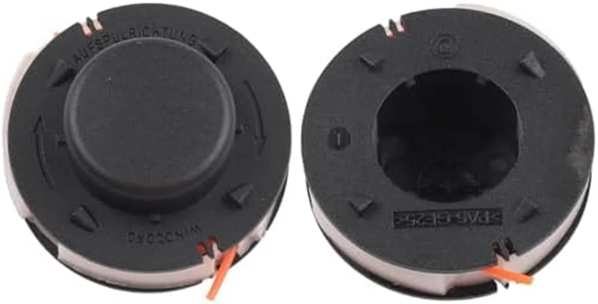 Carretes de Hilo de desbrozadora de 1,6 Mm de diámetro y 5 Metros, para Accesorios de cortacésped Fsa56 Fse41 Fse52 Pp500 Carrete de cortacésped(Black 6pcs)