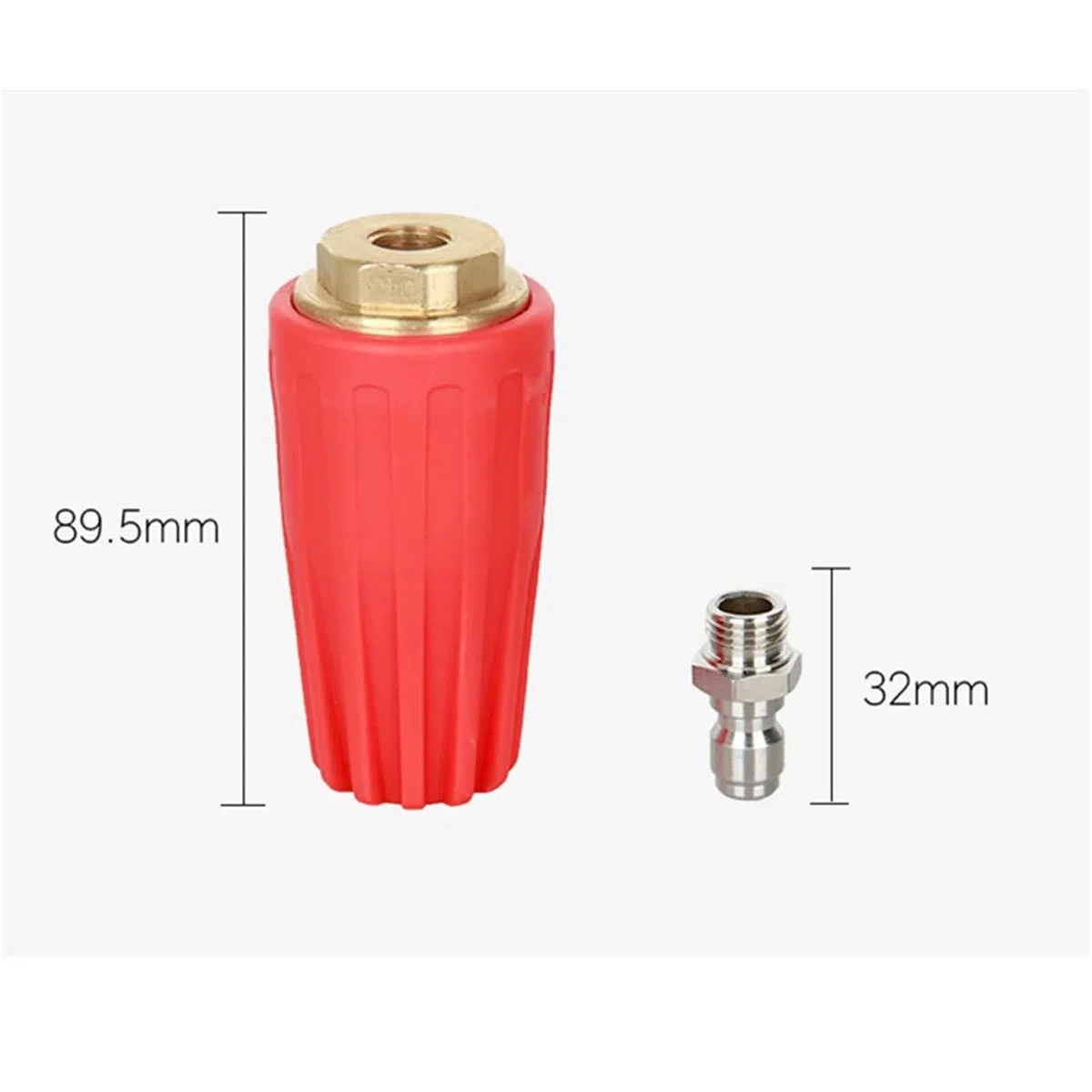 Boquilla de válvula de cerámica Turbo rotativa de Alta presión, 5000 PSI, 1/4 Pulgadas, 360, Conector rápido, Limpieza de vehículo, Punta de pulverización de reparación de Lavadora de Coche