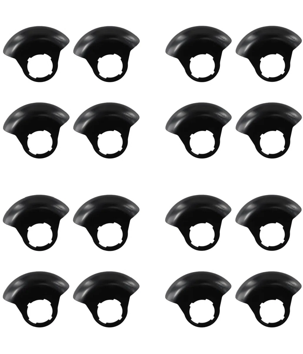 16 piezas de repuesto para desbrozadora y herramientas de borde, diseño desmontable, nailon ABS, para paisajismo comercial, color negro