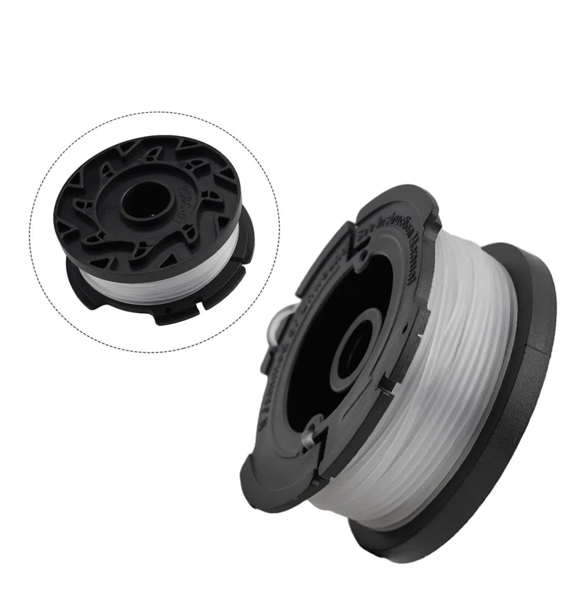 for Carrete y hilo de repuesto for cortadora de césped Black/Decker BESTA525 BESTA528 BESTA530 BESTE630 BD032(20 PCS)