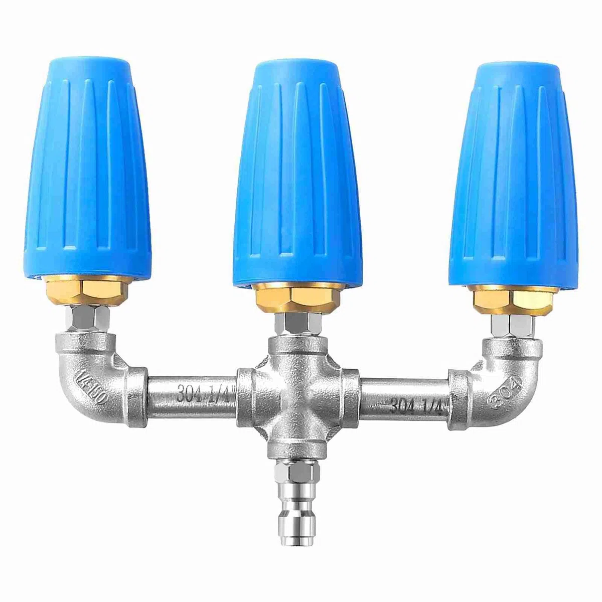 Hyuduo Boquilla 3 en 1, Construcción de Acero Inoxidable, Boquilla Giratoria de 360 ​​grados, de Lavado a Presión de 4000 PSI para Limpieza de Vehículos y Exteriores
