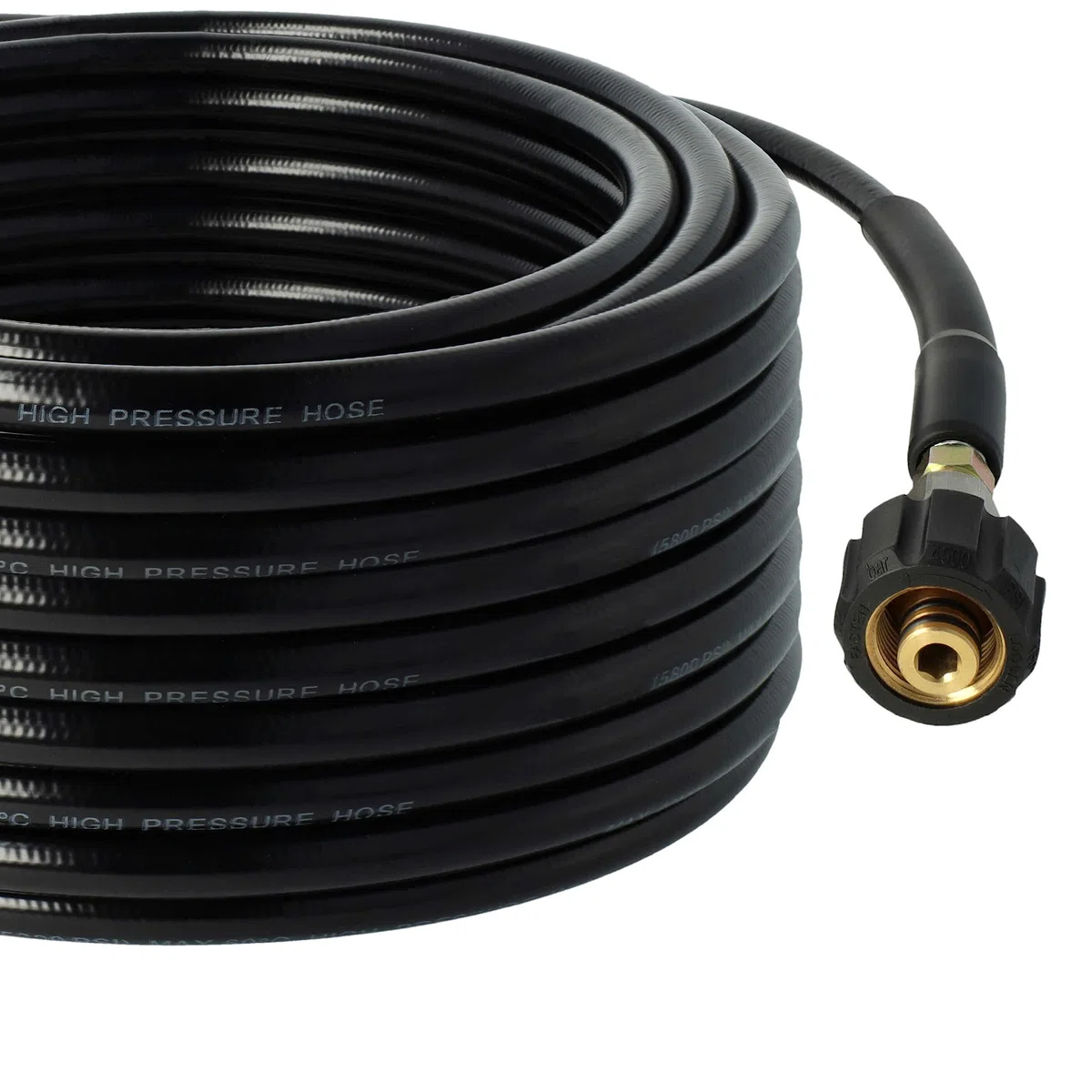 vhbw Manguera de extensión 30 m compatible con Kärcher K 3.97M, K 3.97 M plus hidrolimpiador con conexión de rosca M22 x 1,5 negro