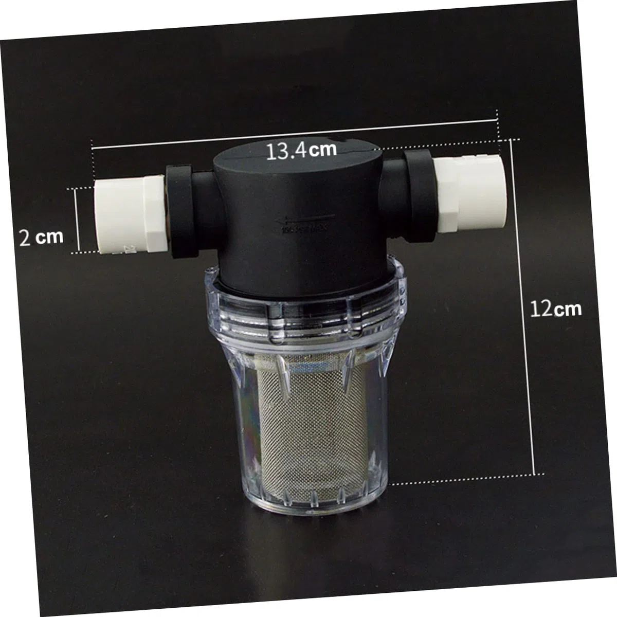 3piezas Filtro De Agua De Alta Presión con De PVC De Lavadoras De Alta Presión y Jardín Accesorios De Jardinería Negro
