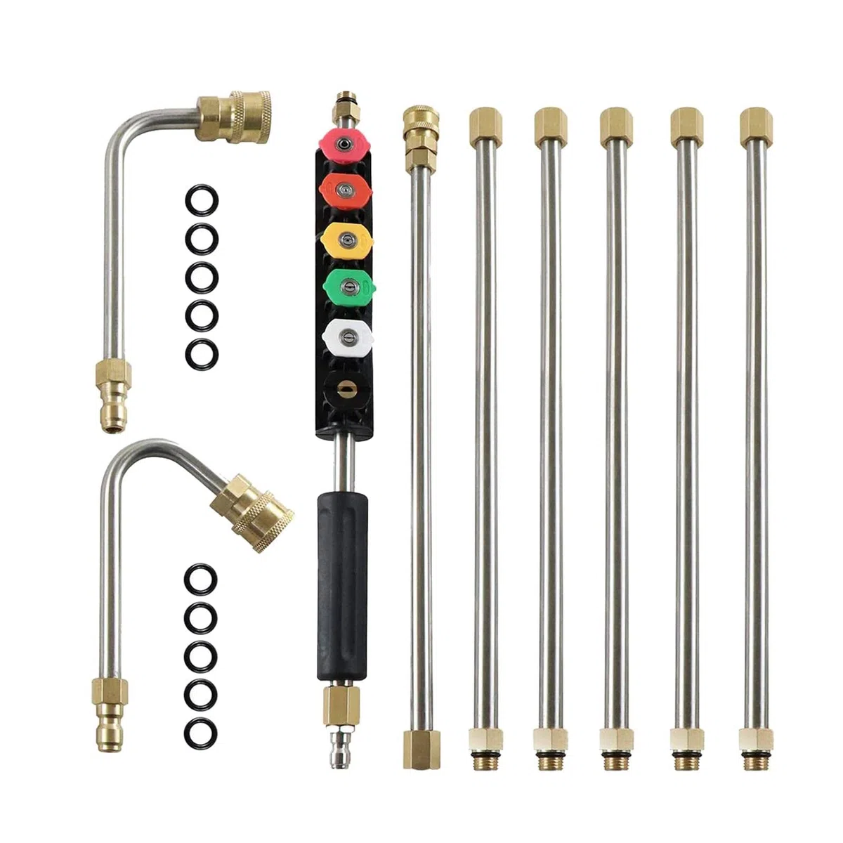 Juego de Lanza de Extensión para Hidrolavadora con Lanza de Repuesto Y de 6 Pulgadas.