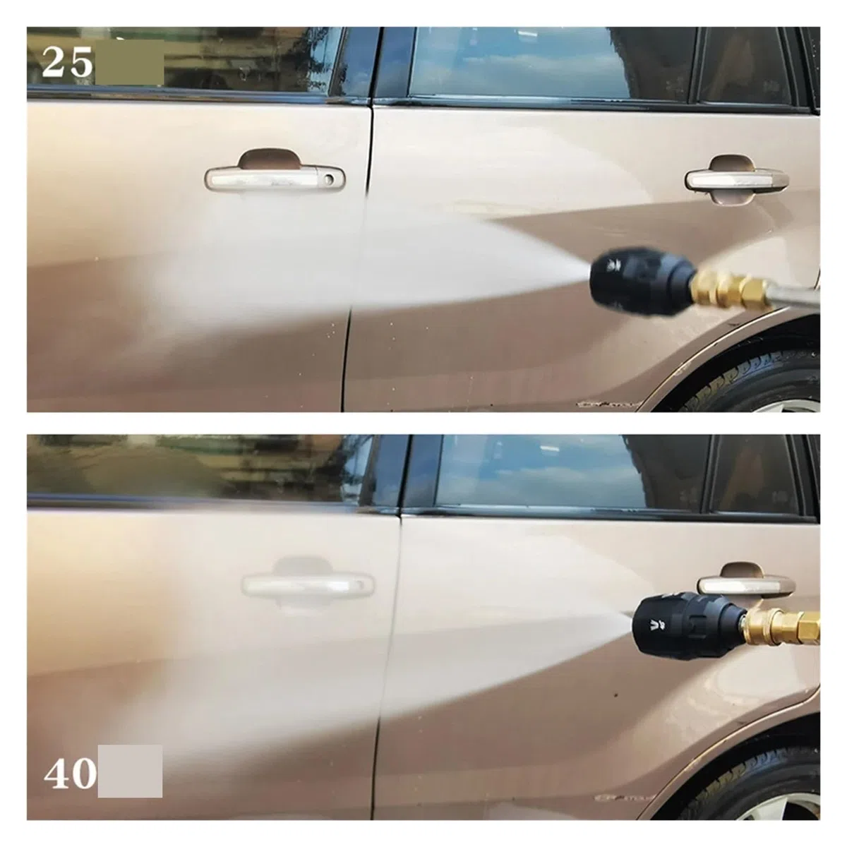 8Pcs Boquillas Hidrolimpiadora 5-en-1 Conector Rápido G1/4 Lavado Coche | Accesorio lavado coche,boquilla 5-en-1,limpieza alta presión,conector G1/4,multifunción