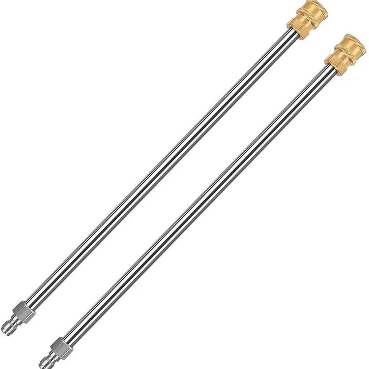 Varilla de extensión para lavadora de alta presión Extensión de acero inoxidable for hidrolavadora con conexión rápida (1/4 pulgada) - Alta resistencia(Color 1)