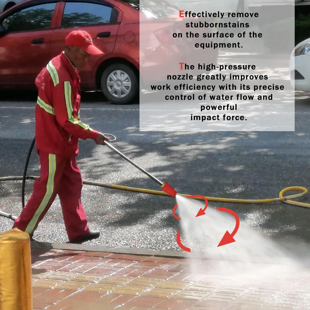 Boquilla giratoria para lavadora a presión de 2600-5100 PSI/clasificación industrial