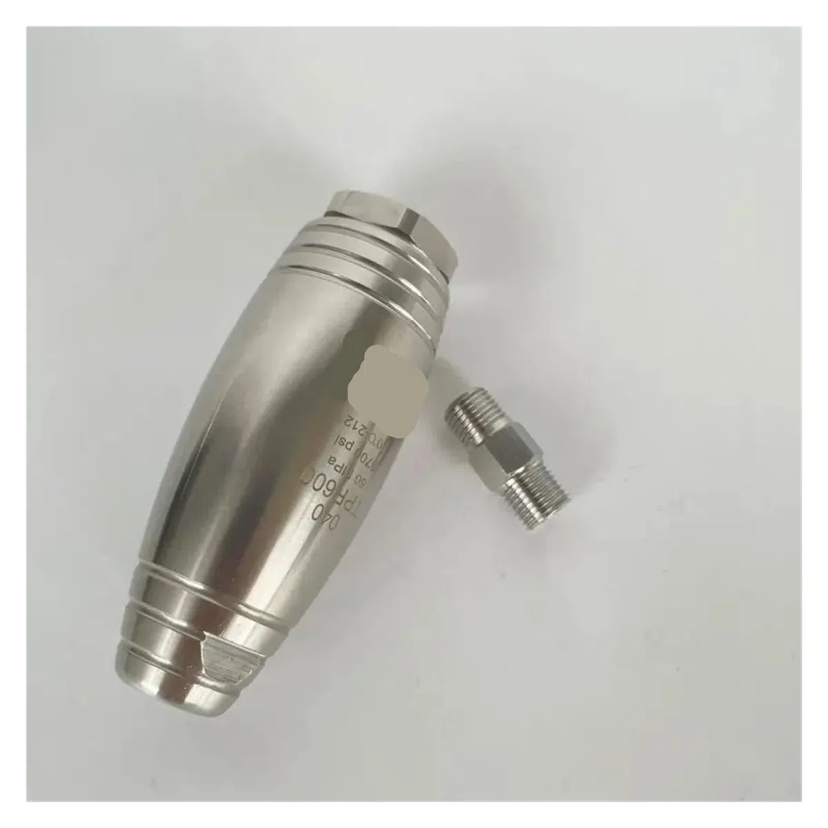 Boquilla giratoria de alta presión totalmente de acero inoxidable 500/600 bar Turbo Carburo de tungsteno Conexión 1/4 BSP F