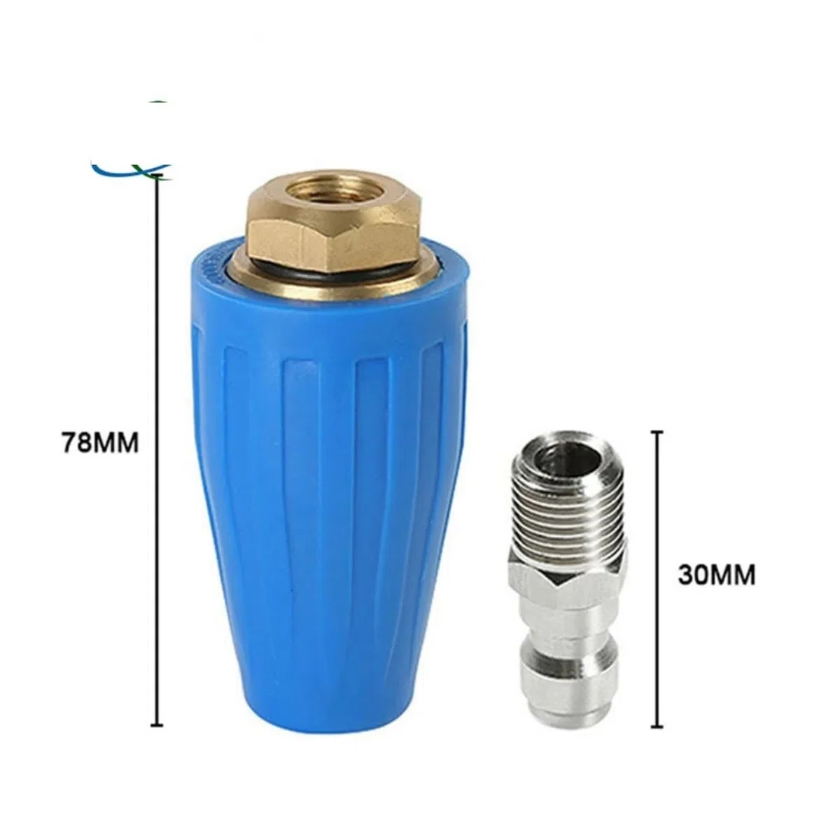 Boquilla turbo, 1/4"quik connect 4000psi boquilla for lavado de autos alta presión cabezal pistola agua giratorio for y limpieza superficies(Azul 040)(Blue 4000psi 035)