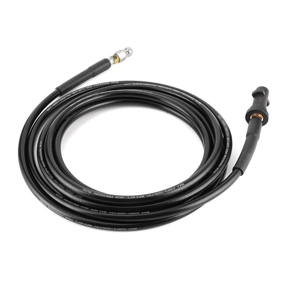 Manguera de Lavadora de Alta Presión Tubo de Manguera de Lavadora Eléctrica Limpieza de Tuberías de Agua Manguera de Repuesto de Lavadora Eléctrica de Goma Apto para Reemplazo