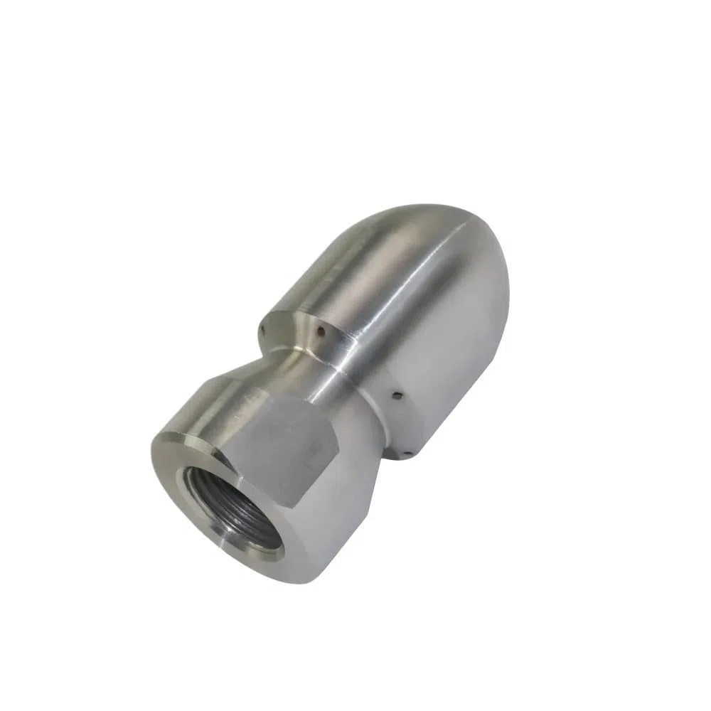 Boquilla for hidrolimpiadora de Alta presión con Rosca Interna de 1/2", Boquilla for Manguera de Alta presión, Boquilla for Limpieza de alcantarillado, Material de Acero Inoxidable, 40 l